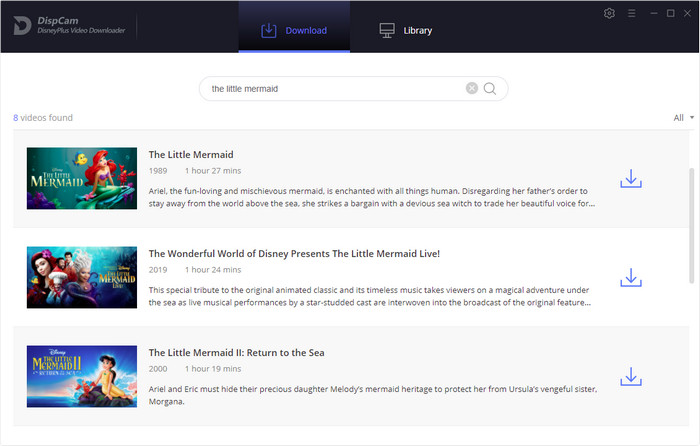 search the little mermaid