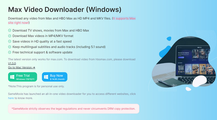 SameMovie HBO Max Video Downloader