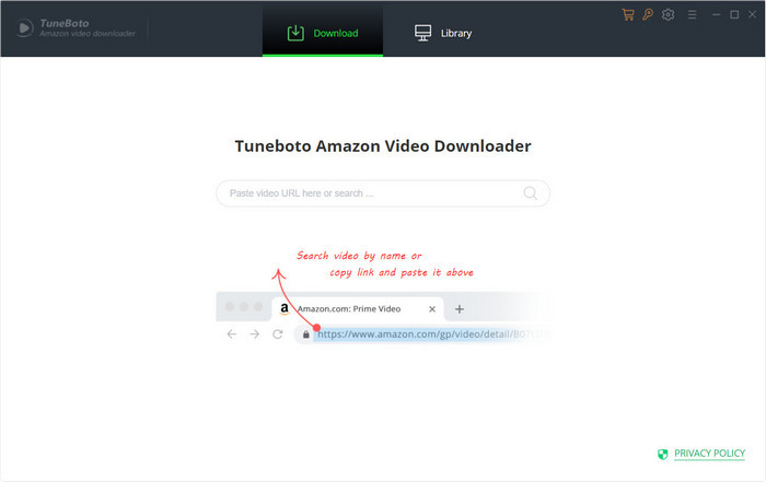 TuneBoto Amazon Video Downloader interface